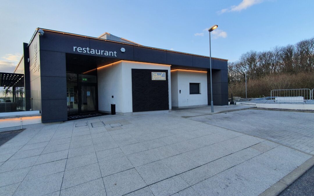 Render Cleaning and Cladding Cleaning of The Sussex Exchange Restaurant in Hastings (2020-Present)