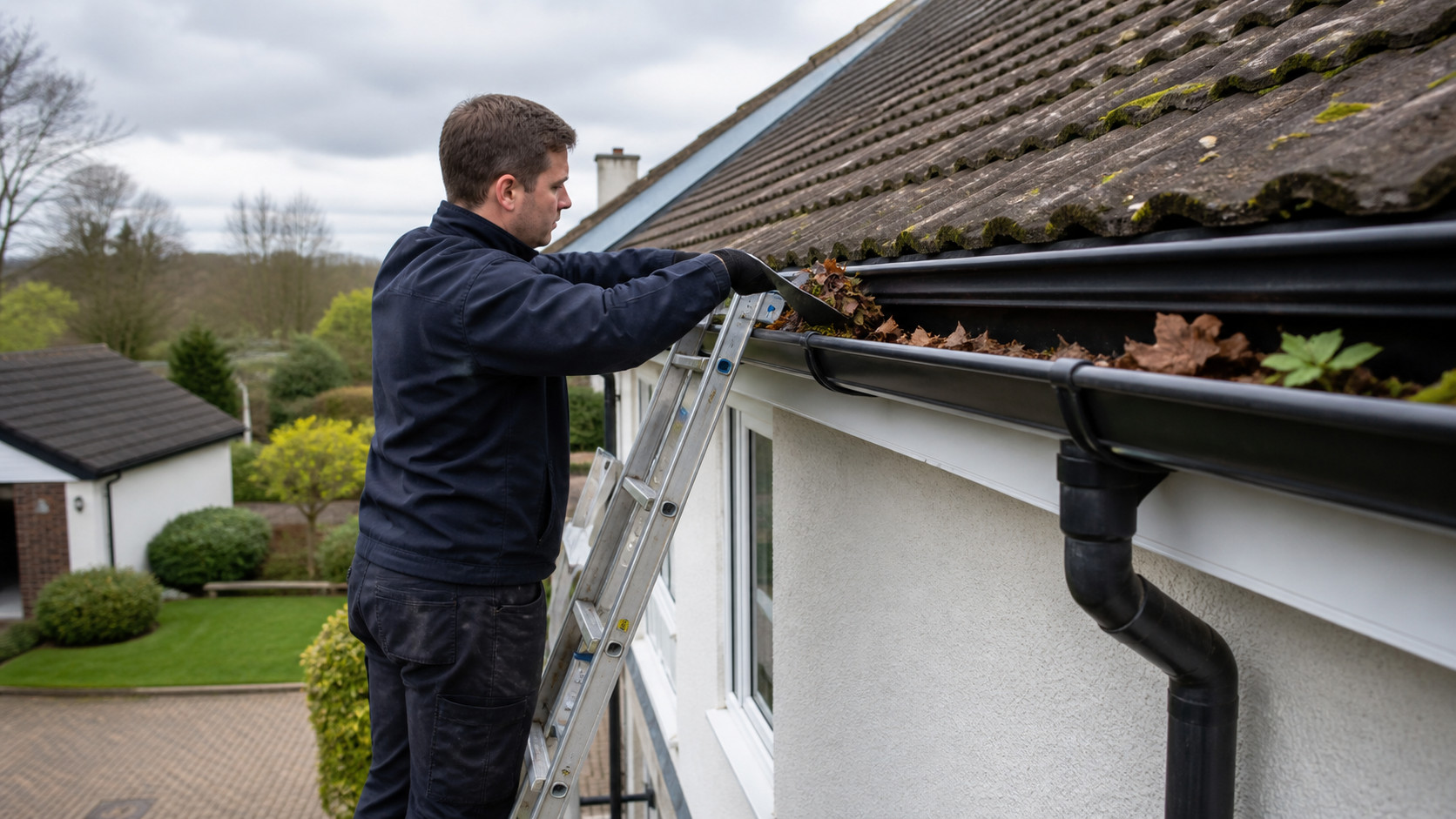 Eco Clean Sussex gutter clearance for a property in Sussex