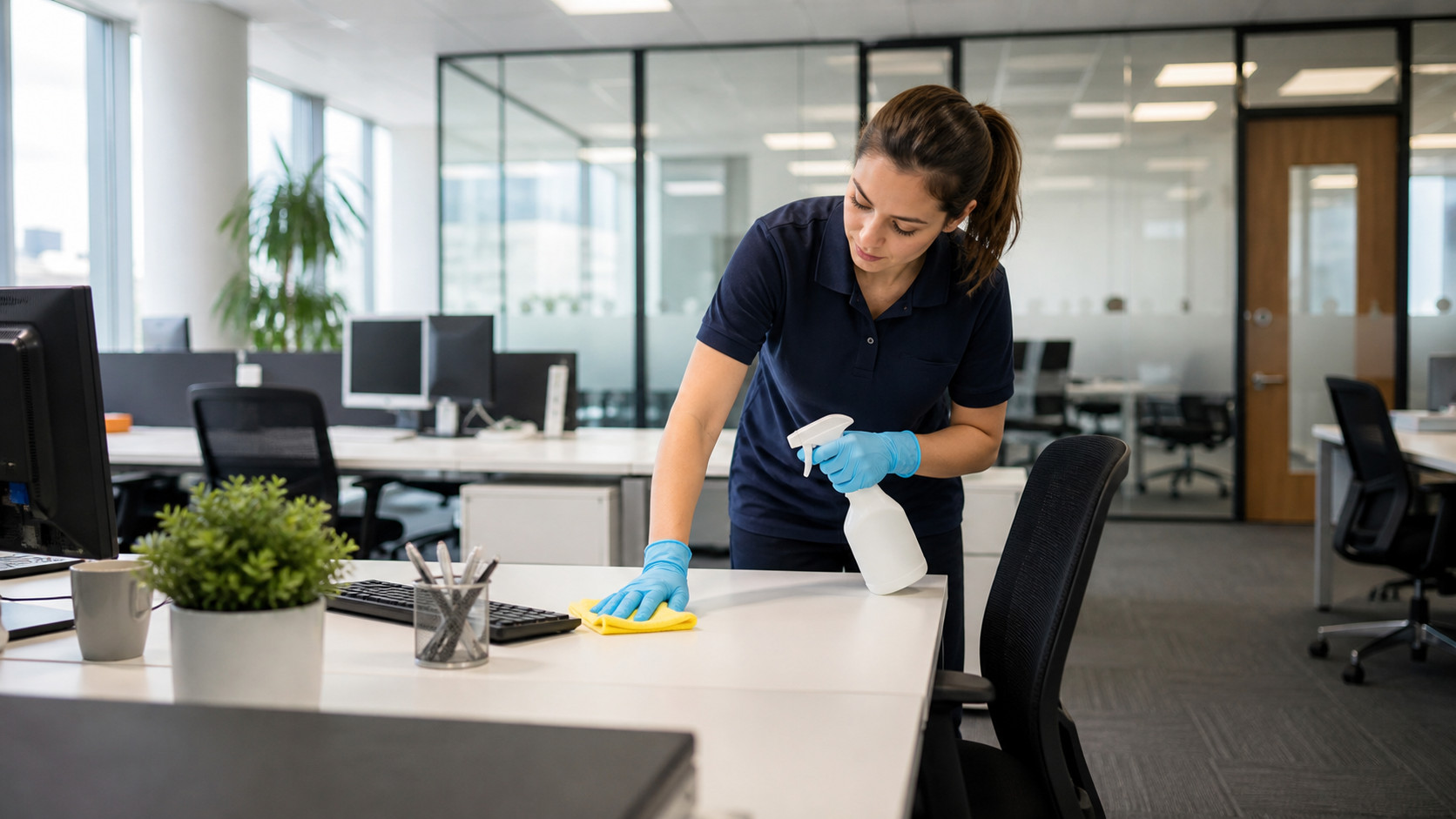 Office Cleaning Eco Clean Sussex office cleaning for desks and shared workspaces
