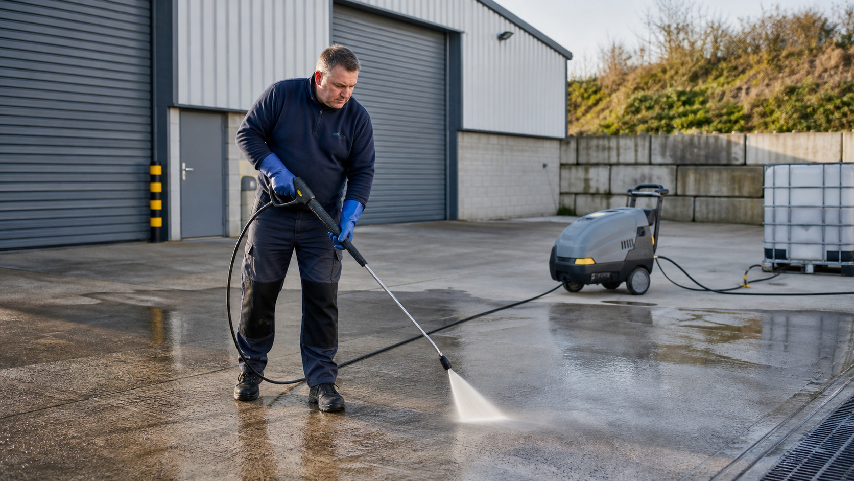 Pure water window cleaning for commercial glazing